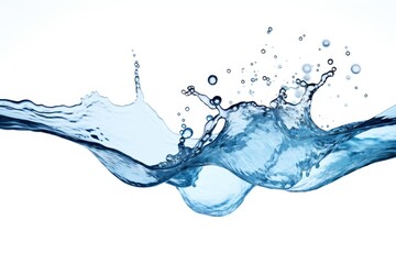 Wall Mural - water white background refreshment.