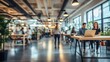 © Johannes - modern open space office interior with blurred business colleagues