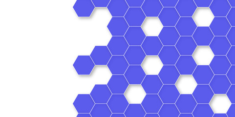 Abstract white background with hexagon and hexagonal background. Luxury white pattern with hexagons. abstract 3d hexagonal background with shadow. 3D futuristic abstract honeycomb mosaic background.