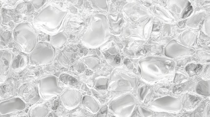 Wall Mural - closeup ice texture background, sparkling frozen crystals in winter's embrace
