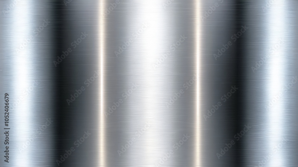 Brushed metal texture background, silver metallic surface with modern ...