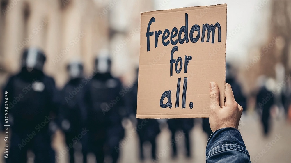 Solitary Protestor vs Riot Police A Call for Freedom - Capturing ...