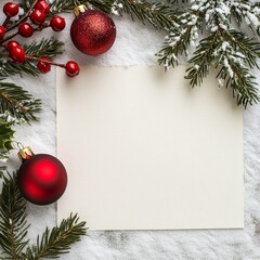 Leinwandbilder - A plain Christmas background, perfect for adding your own text or message.