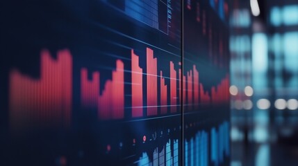 Poster - Data Visualization with Vibrant Bar Graphs and Lines