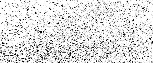Wall Mural - Snow, stars, twinkling lights, rain drops on black background. Abstract vector noise. Small particles of debris and dust. Distressed uneven grunge texture overlay.