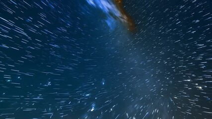 Wall Mural - sky night stars moon background dark blue star light landscape space nature galaxy moonlight astrono