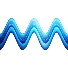 A curvy blue line displaying standard scale patterns in abstract design. Generative AI