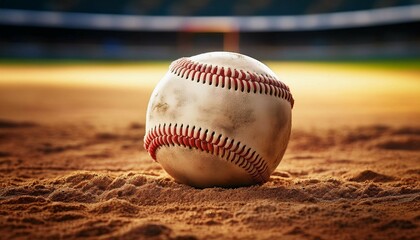 baseball in the grass