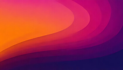 Wall Mural - abstract poster features pink purple orange gradient noise texture large wide banner backdrop design
