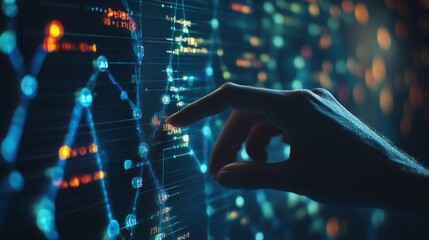 Poster - Digital Data Interaction with Hand on Screen