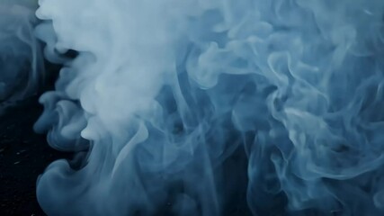 Wall Mural - looping video showcases smoke gracefully streaming ground perfect adding dramatic effect various design projects serving atmospheric texture background abstract white fx cloud loop ember
