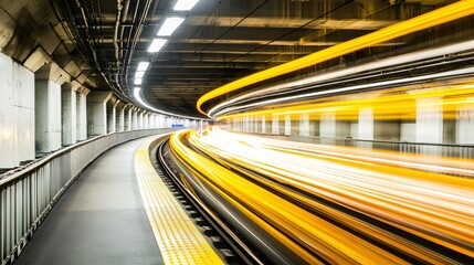 Vibrant Abstract Light Trails in Motion