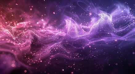 Wall Mural - Abstract Purple And Red Swirling Nebula Background