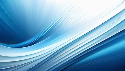 Wall Mural -  Sharp blue diagonal lines racing from bottom left to top right, with plenty of white space i