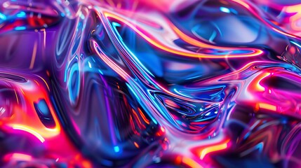 Abstract Colorful Liquid Texture Background