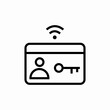 © Rufat - wireless user key pass card icon sign vector
