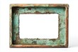 © alex - Old copper frame vintage patina rustic aged texture unique background. AI generated