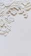 © VT Studio - white ornate floral embossed pattern texture background