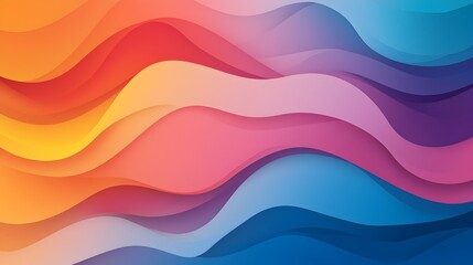 Aufkleber - Captivating abstract design featuring mesmerizing neon gradient waves in a bold futuristic pattern that adds depth motion and vibrant energy to digital visuals