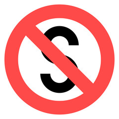 Prohibition Sign Vector