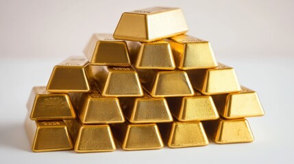 Large Stack of Gold Bars	