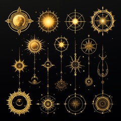 Golden planet pattern