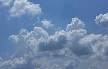 Wall Mural - it's a blue sky with puffy clouds