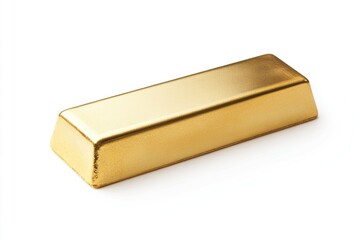 Gold bar isolated on white background