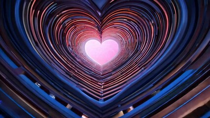 Wall Mural - intricate complexity itself shape mirrors maze nature important the heart 3d love emphasizing journe