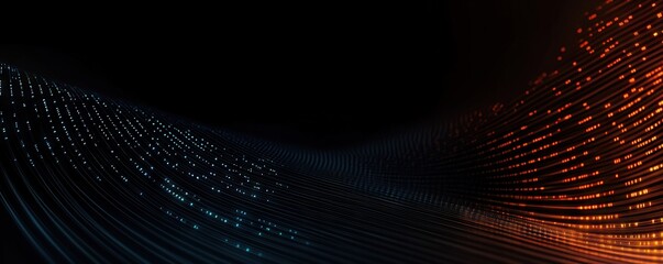 Wall Mural - digital background perfect for tech processes, neural networks, artificial intelligence, data transf