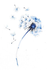 Poster - Blue Dandelion Seeds