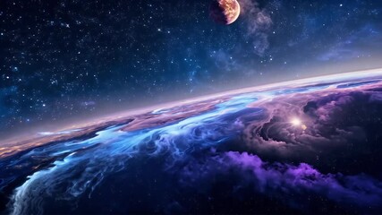 Wall Mural - captivating collection colorful graphics designed deep space science fiction wallpaper highlighting 