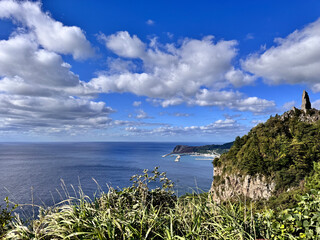 view of the sea from the coast