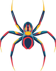 Wall Mural - Colorful spider illustration