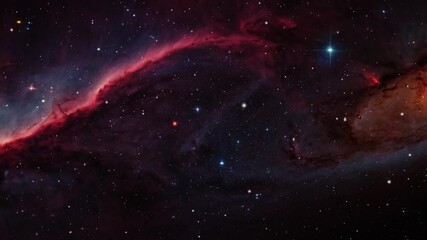 Wall Mural - beauty of endless universe filled stars and nebula