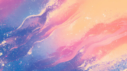 Waving peach pink purple and blue white, grungy rough vibrant abstract background with bright gradient. Gradient Overlay. Illustration