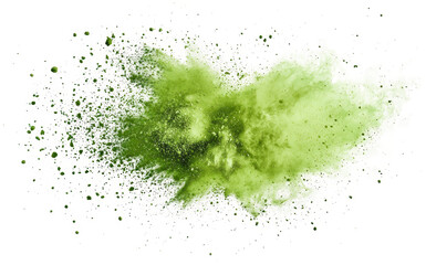 Poster - Abstract green paint splatter