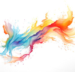 Wall Mural - Colorful paint splatter