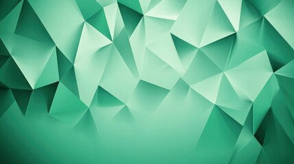 Wall Mural - A Tosca green gradient background featuring sharp, geometric corner lines that form clean angles, giving a modern vector style