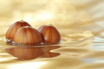 Wall Mural - Water Nuts Floating