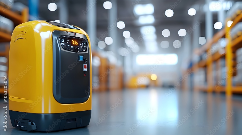 Optimized logistic warehouse with automated transportation lanes and ...