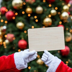 Wall Mural - christmas card with christmas tree