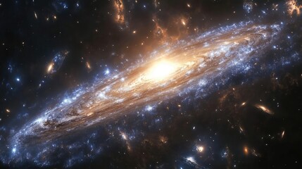 Wall Mural - an ethereal scene of a dwarf galaxy, featuring luminous regions and delicate cosmic structures that 