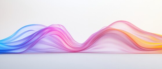 Leinwandbilder - A vibrant dance of colors ethereal waves in motion creating a calming visual experience