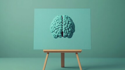 Aufkleber - Exploring the intricacies of the human brain a visual representation of cognitive complexity