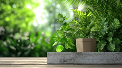 Poster - Lush green indoor plants bringing life and freshness to your space with natural vibes and serenity