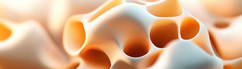 Leinwandbilder - Exploring the intricate patterns and textures of abstract organic forms in modern design