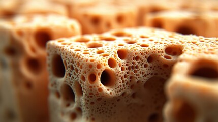 Poster - Exploring the intricate structures of natural sponges a close-up perspective on unique textures and patterns