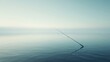 © John - Minimalist fishing rod over calm water