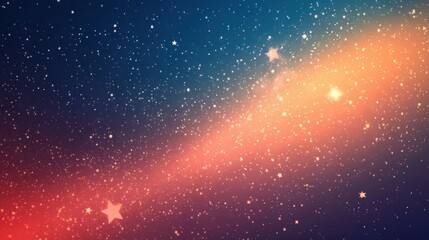 Wall Mural - gradient background with abstract stars